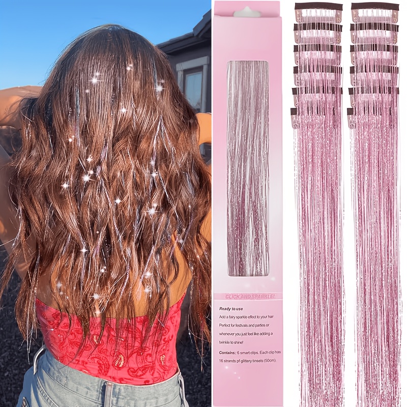 Hair Care Set - Kit di 12 Tinsel per Capelli