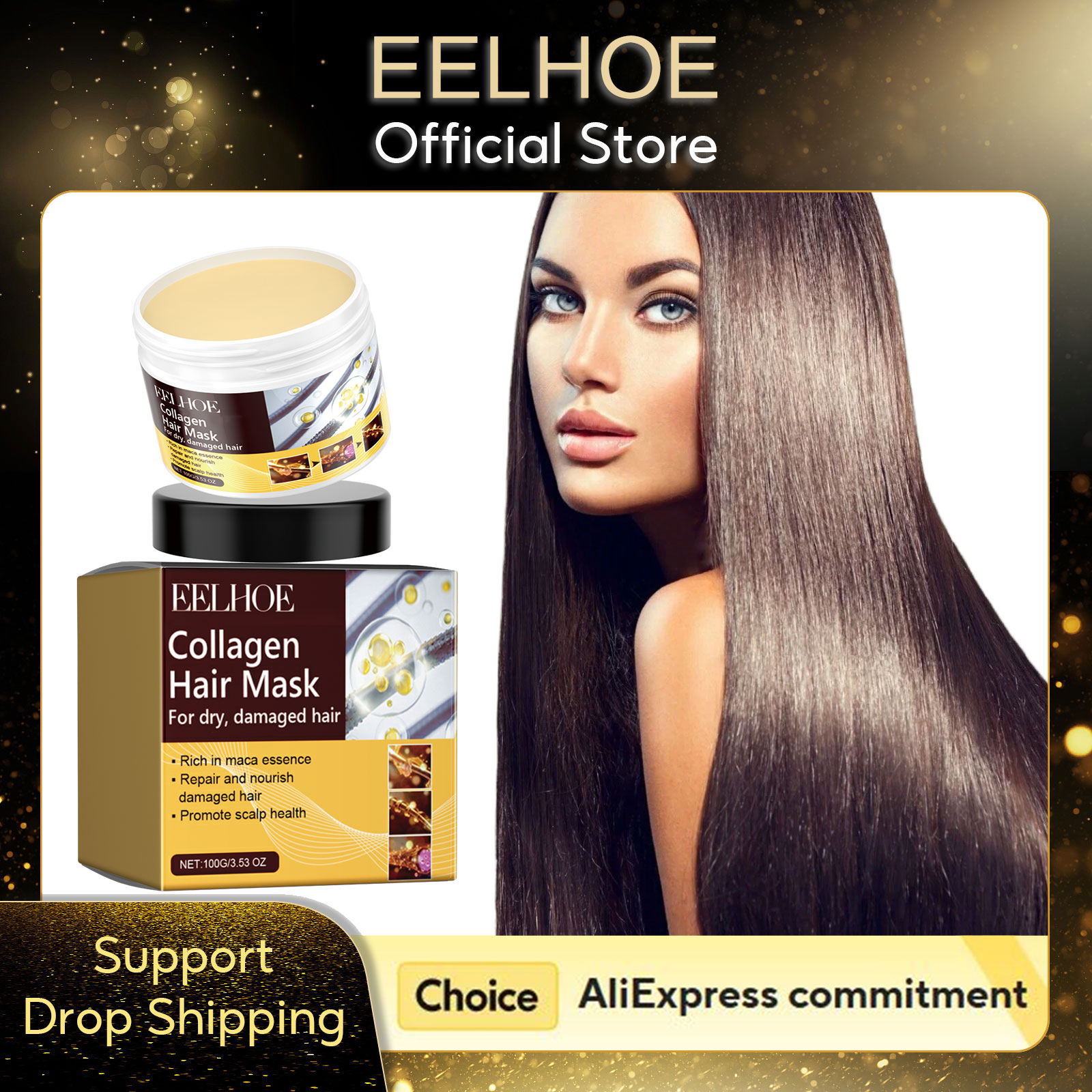 Hair Care Collagen - Maschera per Capelli al Collagene EELHOE,