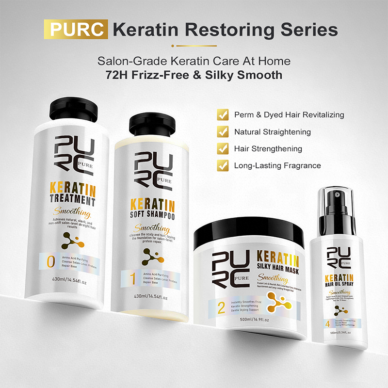 Hair Care Set - Set Trattamento Capelli PURC con Cheratina: