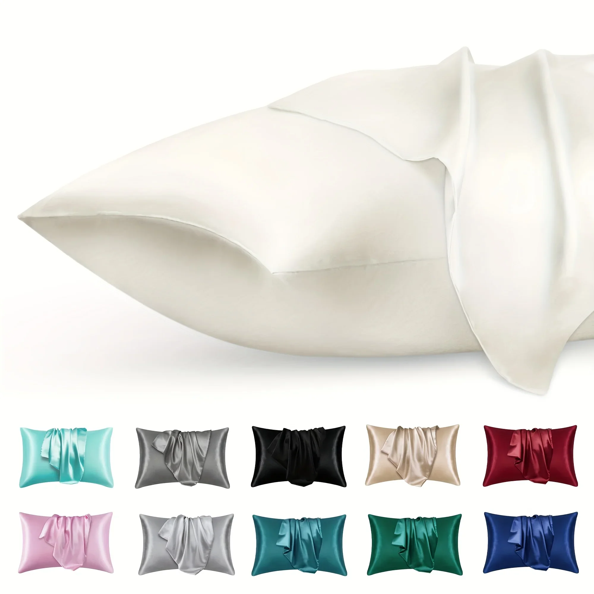 Satin Pillowcase Silk - 2 pezzi di lusso busta in