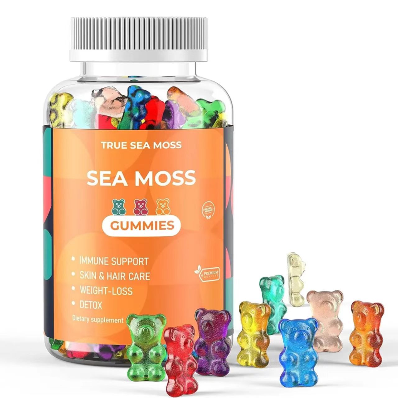 Hair Care Gummies - Gummy di Muschio Marino: Supporto Immunitario,