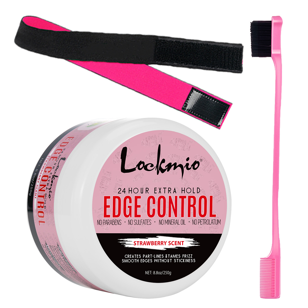 Edge Control Gel - LOCKMIO Cera Modellante per Capelli 250g,