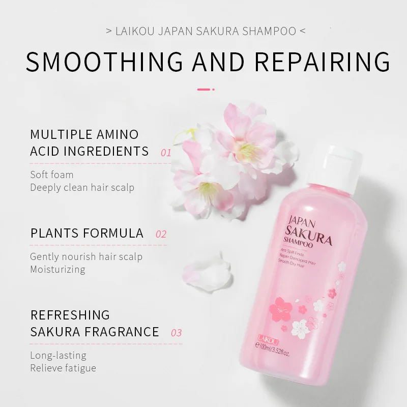LAIKOU Giappone Sakura Shampoo - Hair Care Vitamin recensione e prezzo