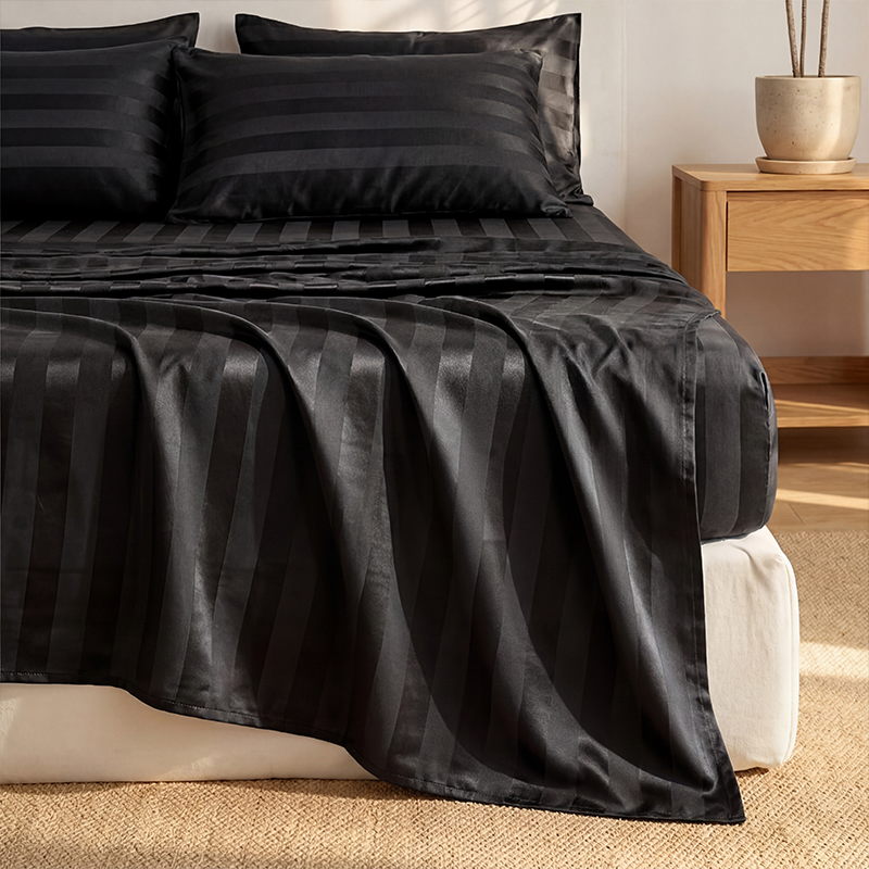 Set di Lenzuola a Righe in Ras - Satin Pillowcase Silk recensione e prezzo