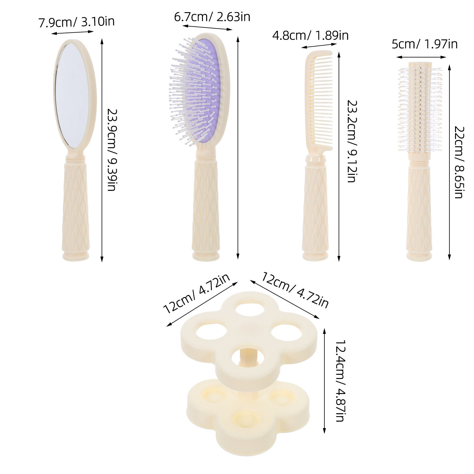 Set di 4 Pettini per Parrucchi - Hair Care Set recensione e prezzo