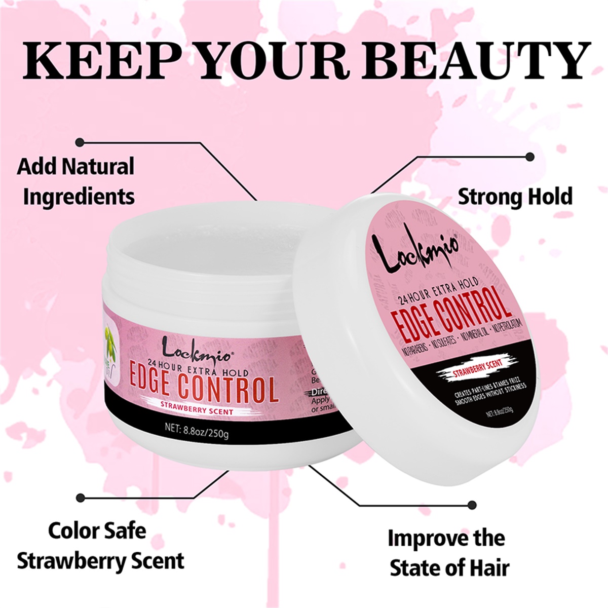 LOCKMIO Cera Modellante per Ca - Edge Control Gel recensione e prezzo